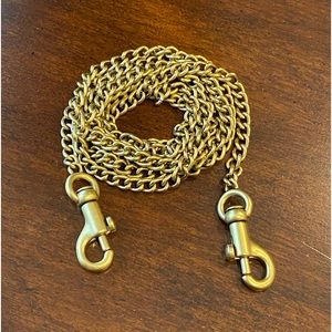 Coach Brass Chain Strap